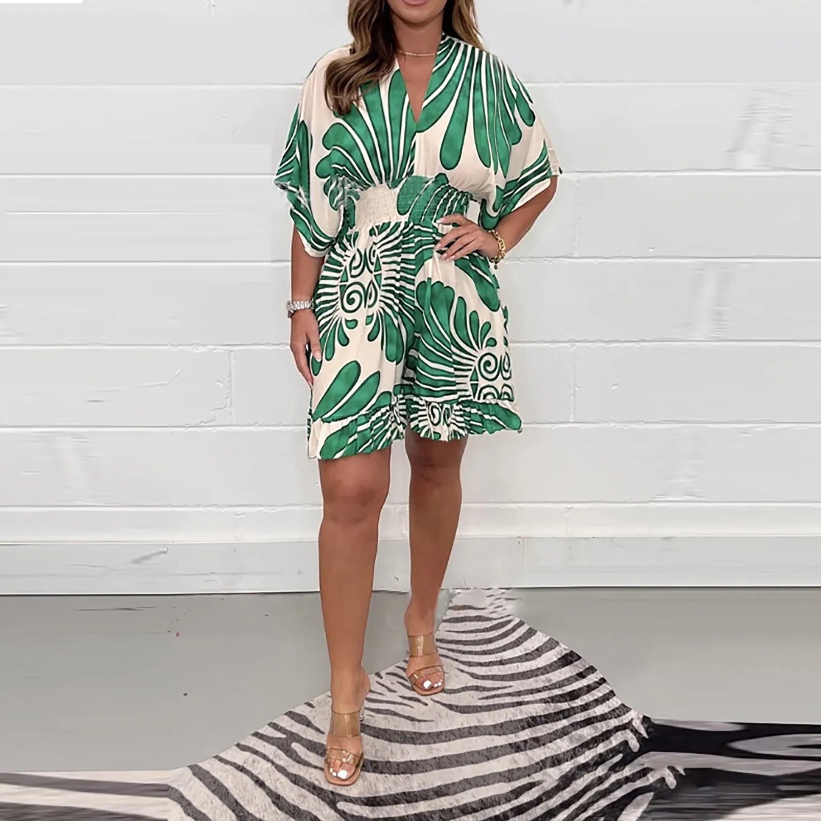 Esther | Kjole med sommerprint