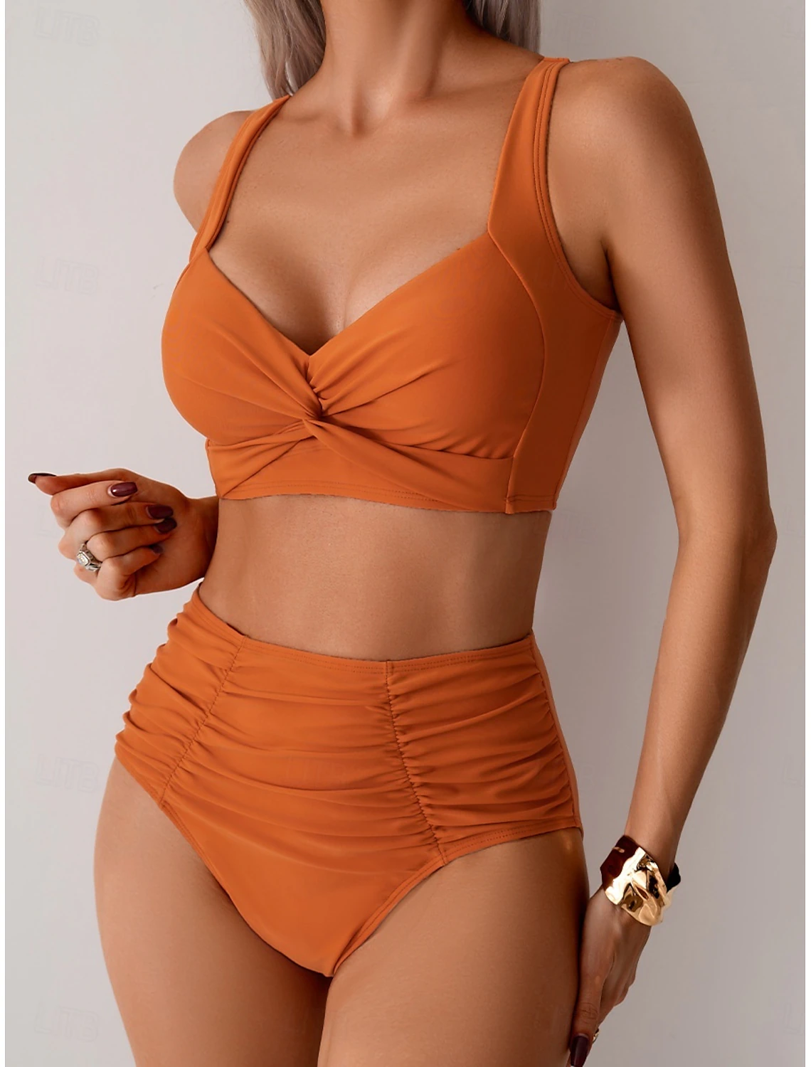 Fátima - Bikini i plisseret stof