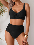 Maya - Bikini i plisseret stof