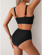 Maya - Bikini i plisseret stof