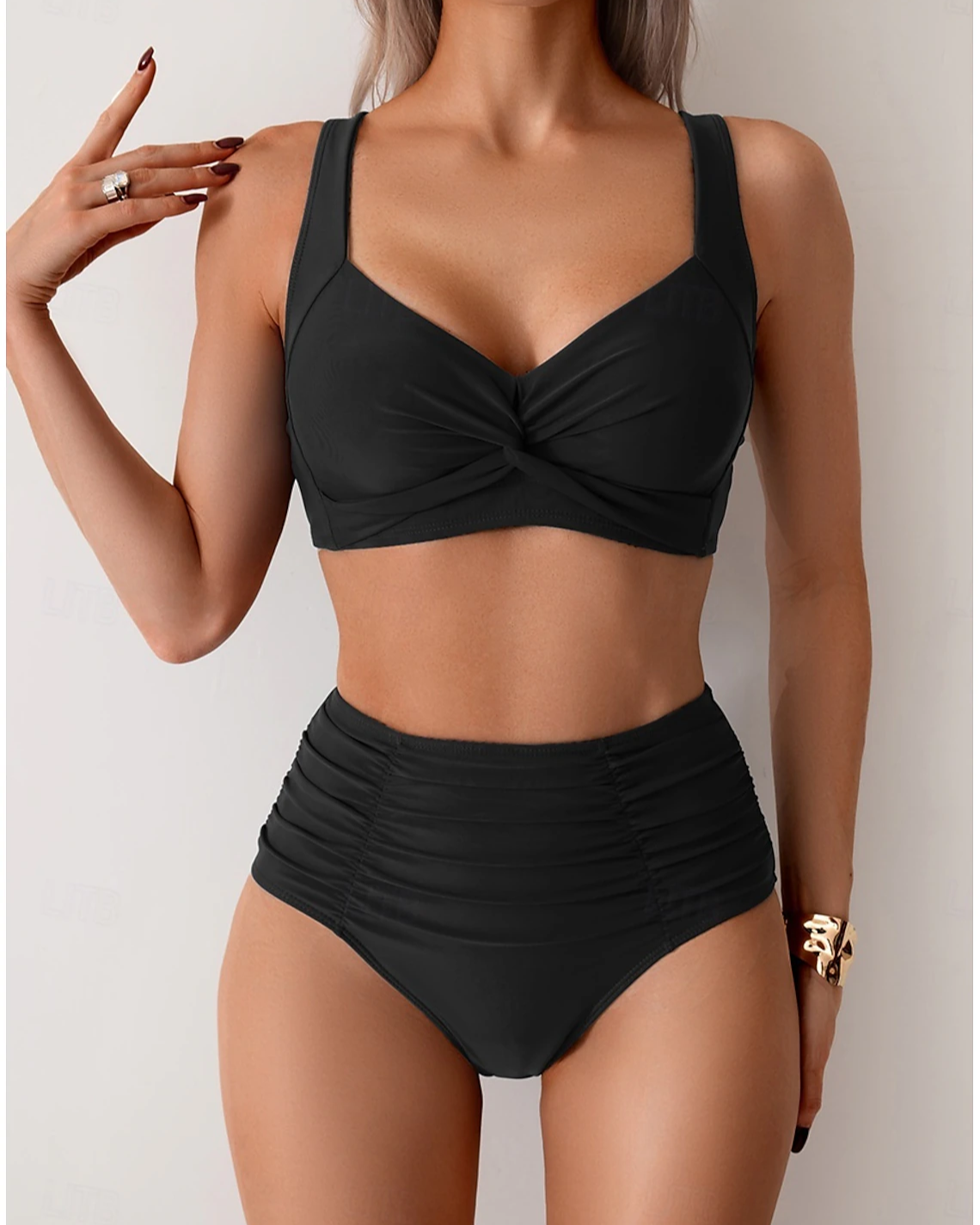 Maya - Bikini i plisseret stof