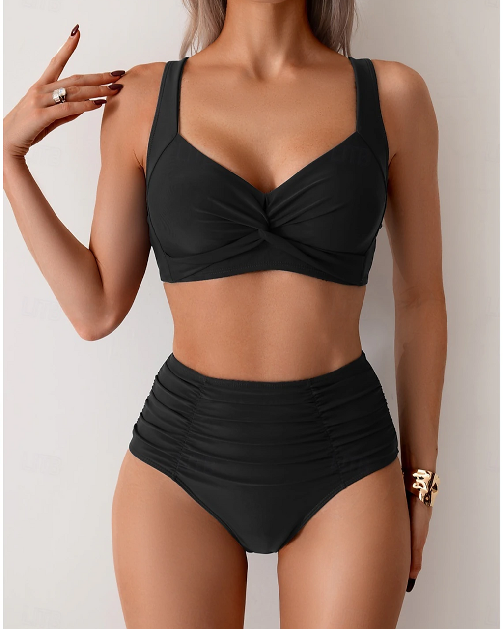 Fátima - Bikini i plisseret stof
