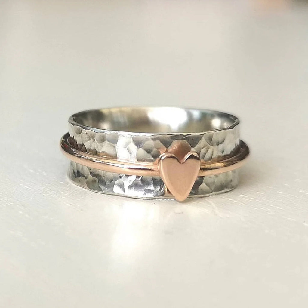Fleur | Sølvring med Hjerte