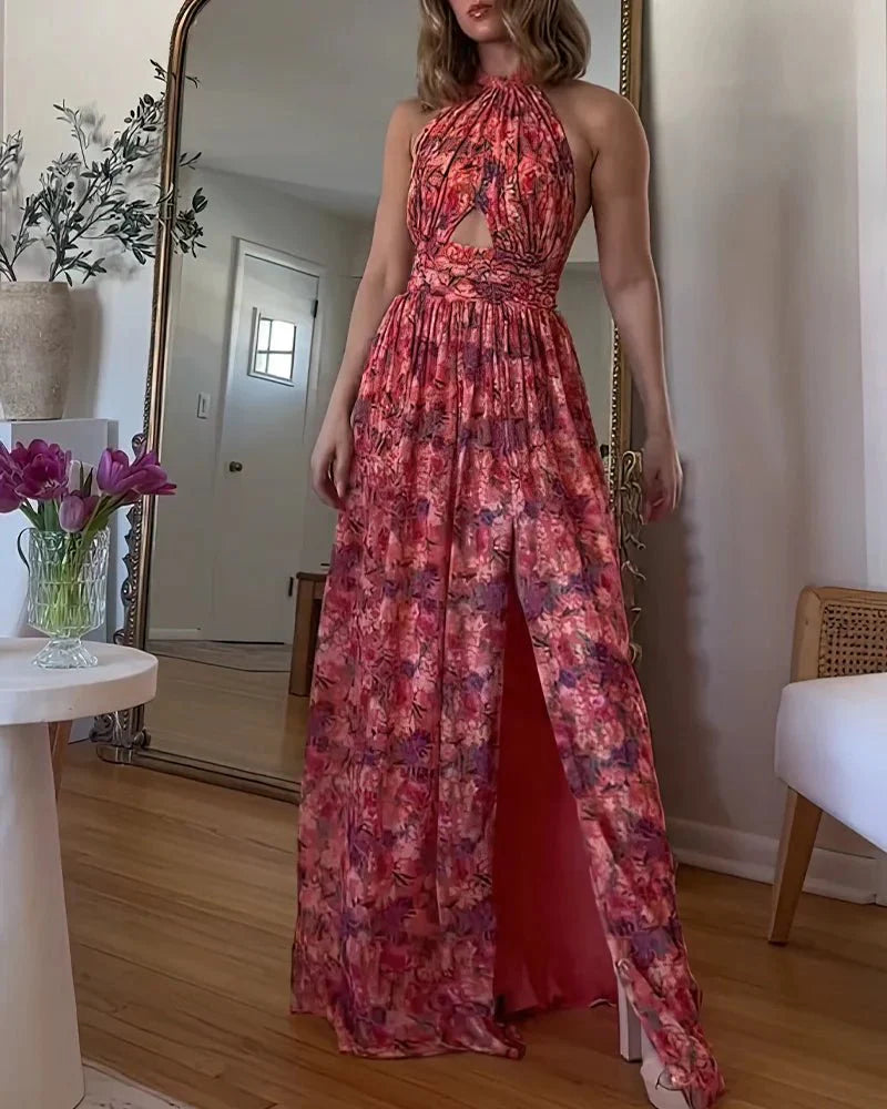 Luna™ | Maxikjole med blomsterprint
