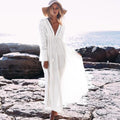 Jasmijn™ - Maxi Hvid Ibiza Strandkjole