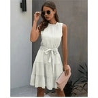 Jill™ - Smart Kort Ibiza Kjole Hvid