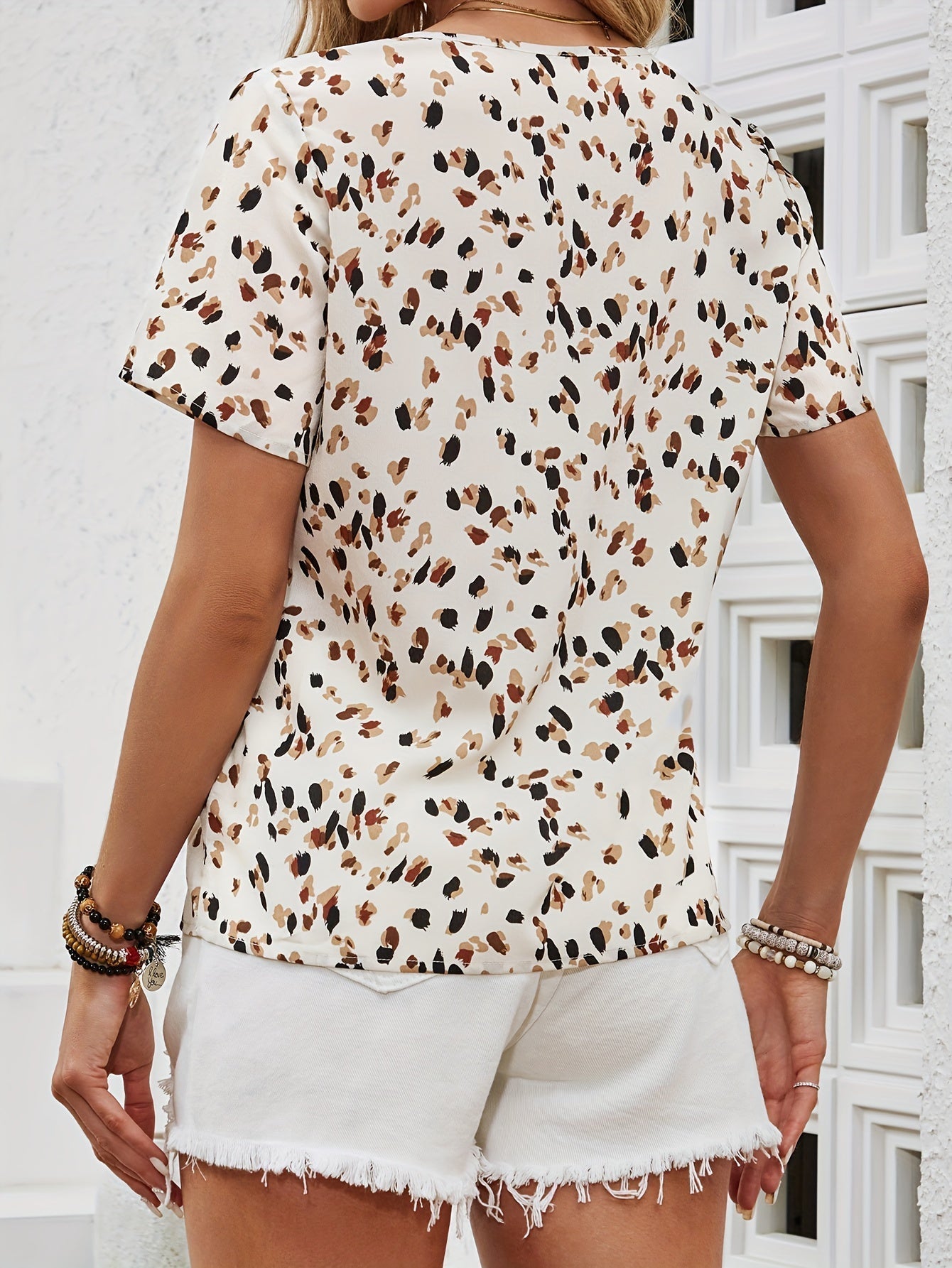 Léa™ | Klassisk sommerbluse med unikt print
