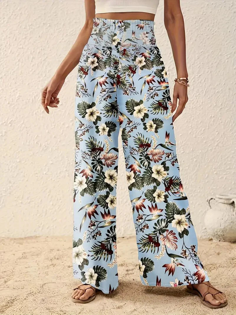 Léonie™ | Luftige sommerbukser til damer med unikt blomsterprint
