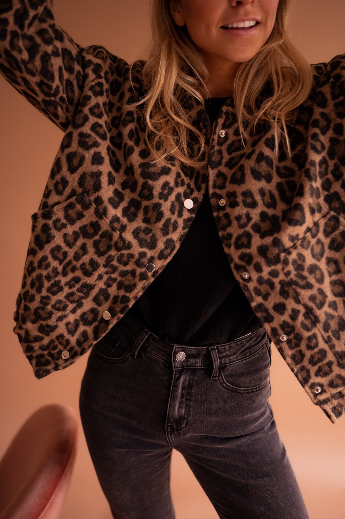 Laluna® | Trendy jakke med leopardprint
