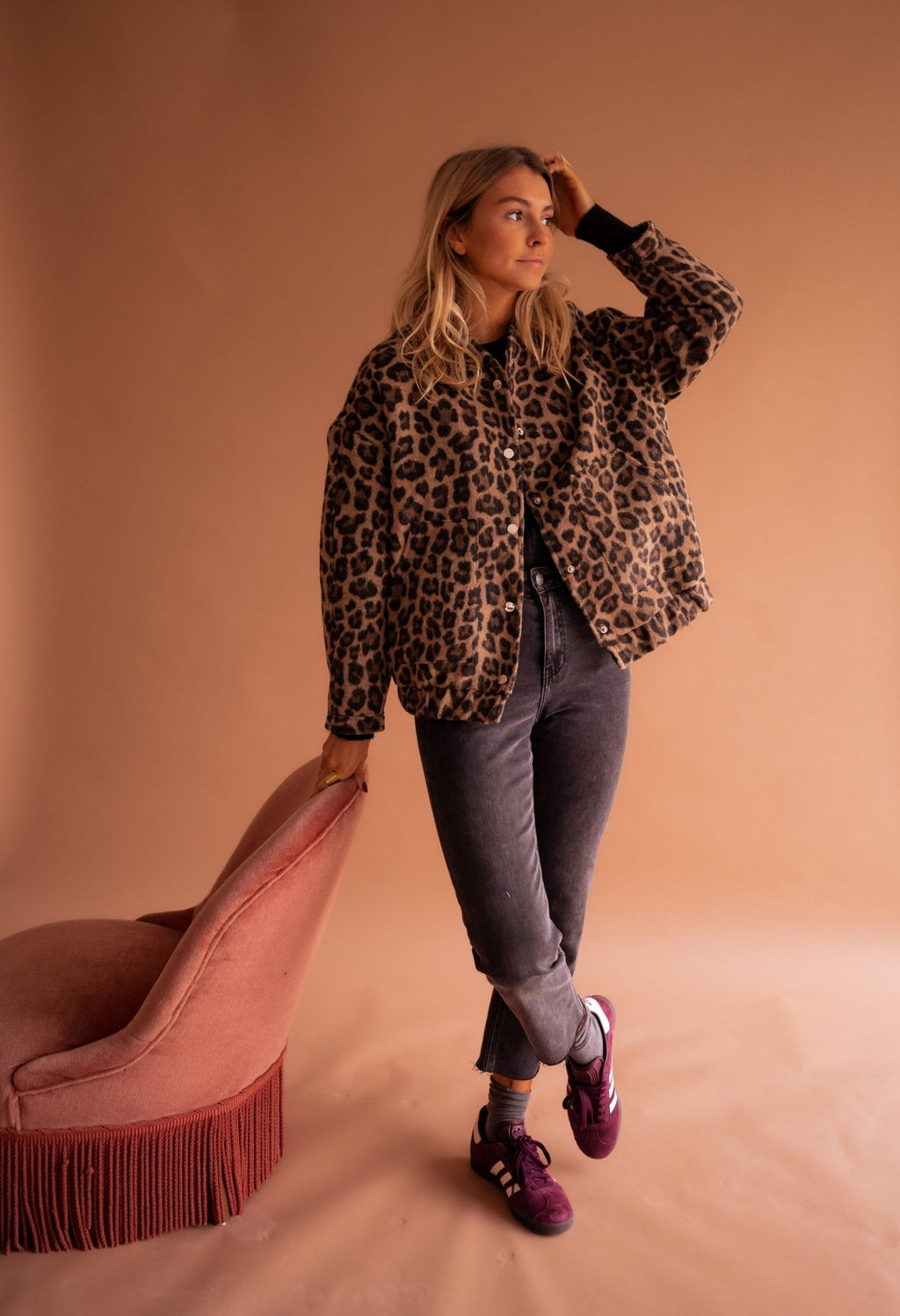 Laluna® | Trendy jakke med leopardprint