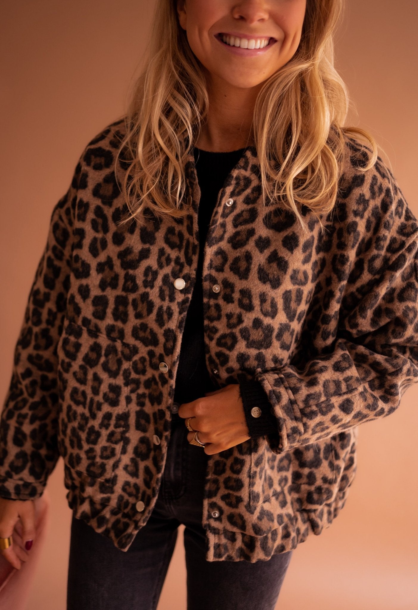 Laluna® | Trendy jakke med leopardprint