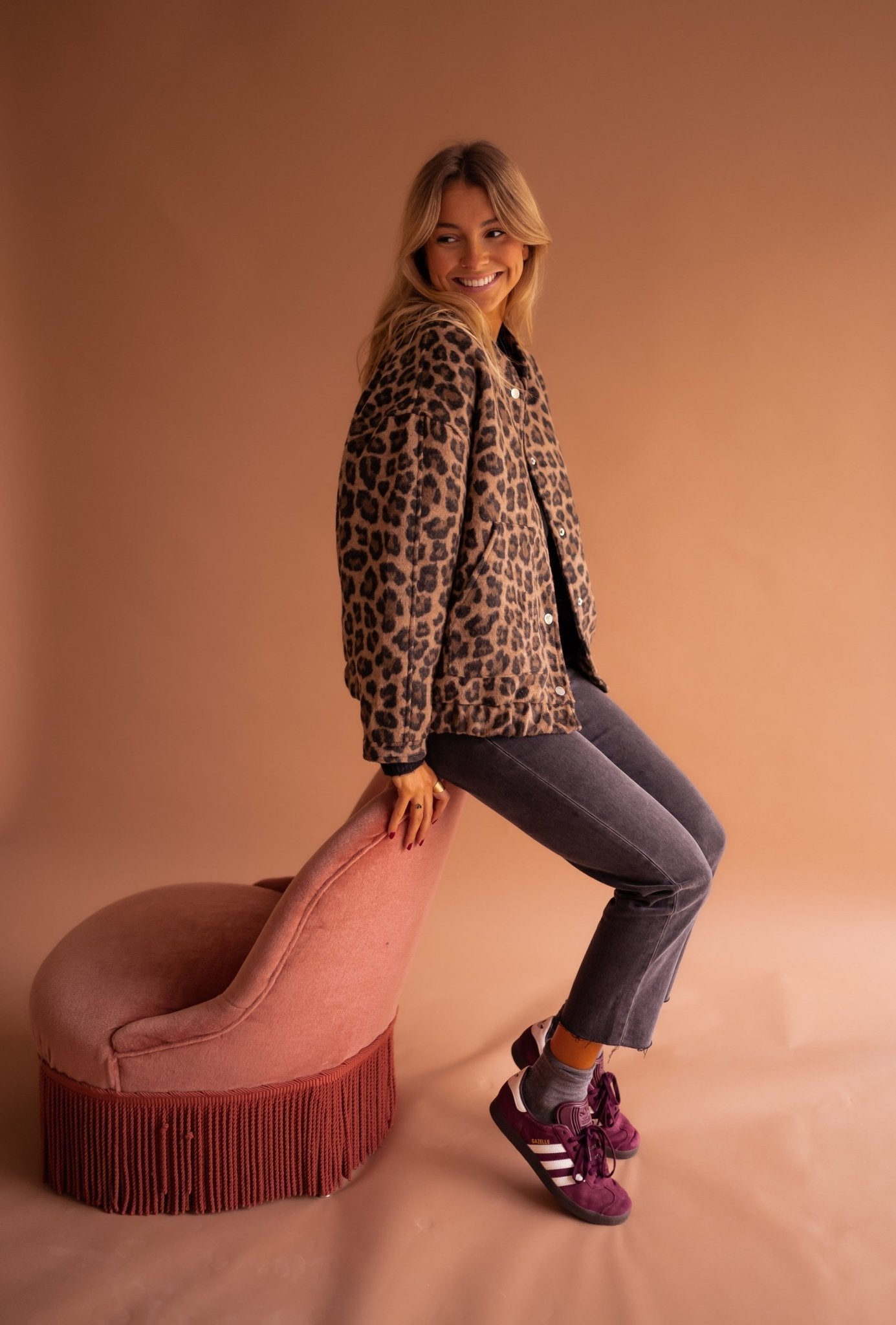 Laluna® | Trendy jakke med leopardprint