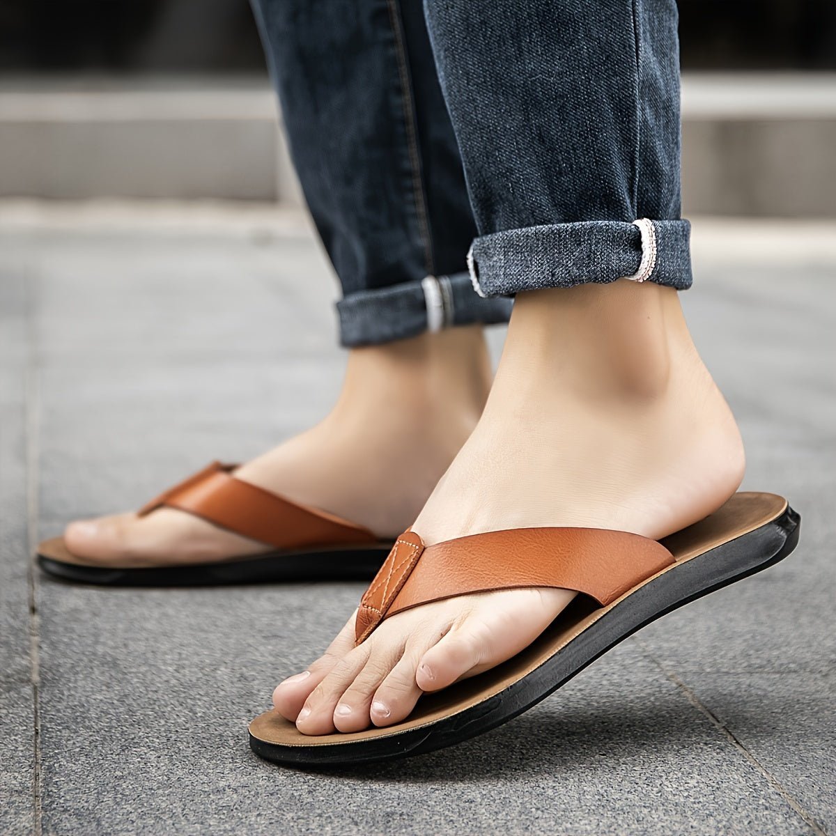 Marcel Klassiske Herreslippers med PU-sål