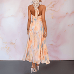 Naomi™ | Elegant taljekjole med akvarelprint