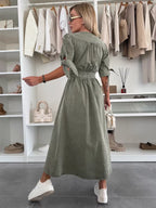 LALUNA® | STRÅLENDE DENIMKJOLE