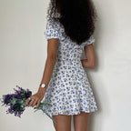 Novi™ Kort hvid sommerkjole med boheme blomsterprint
