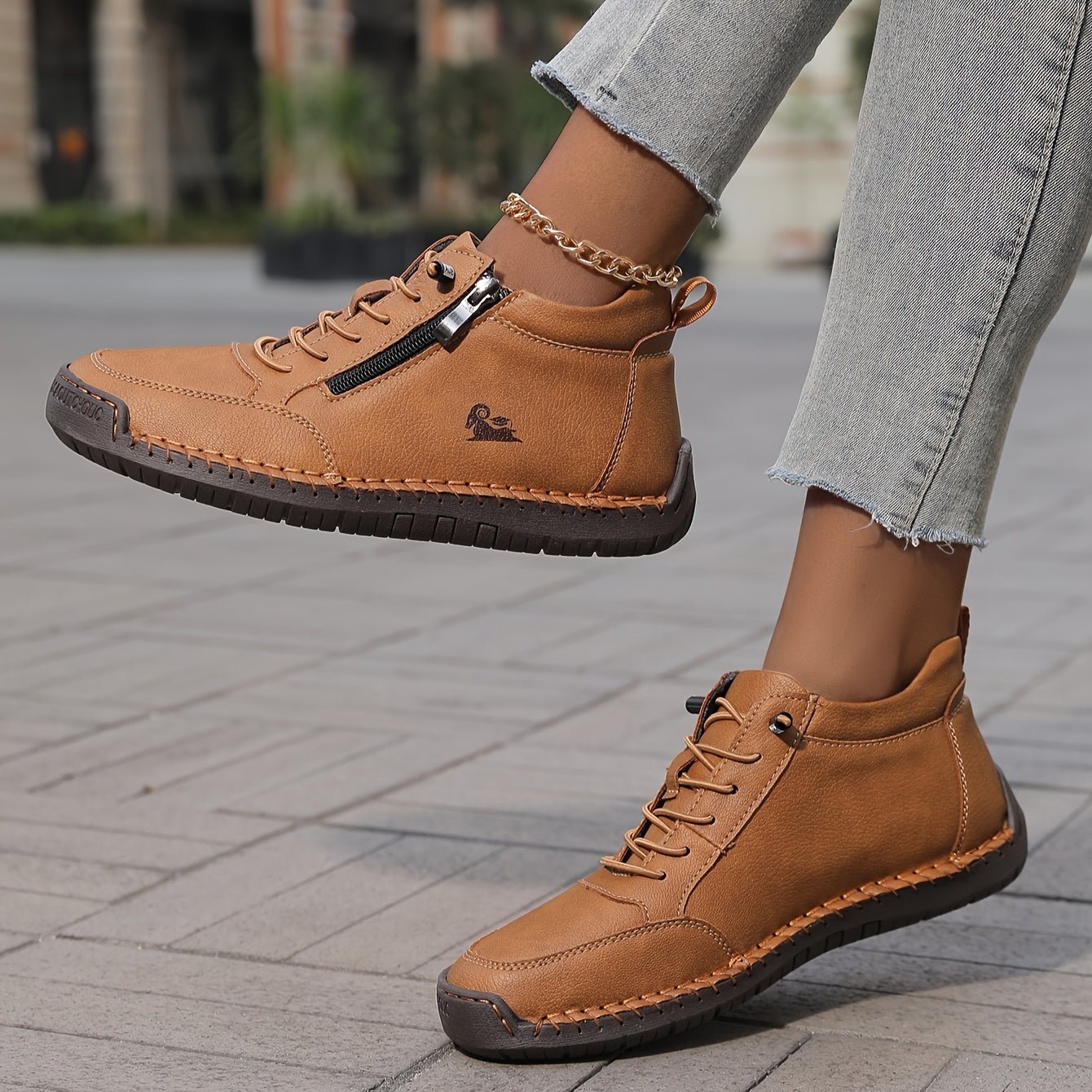 Olivia | Ortopædiske damesneakers med lynlås