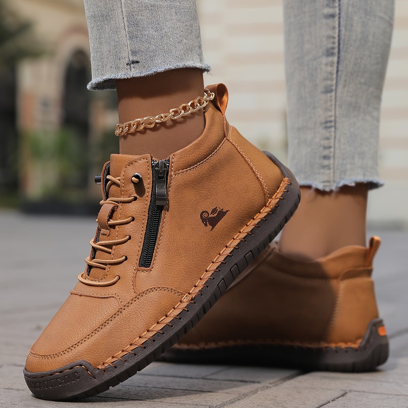 Olivia | Ortopædiske damesneakers med lynlås