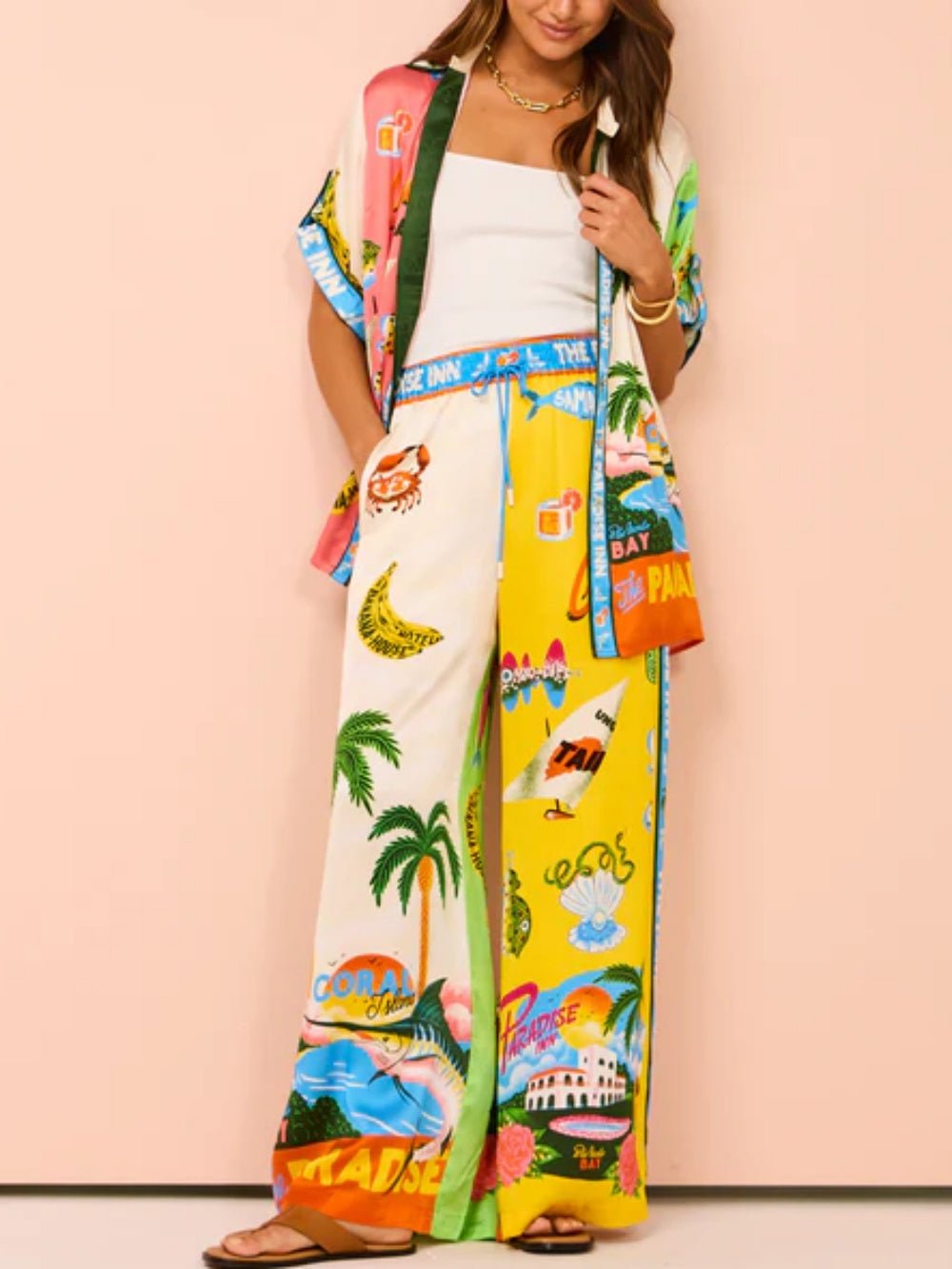 Florence | Elegant tøjsæt til kvinder med sommerprint