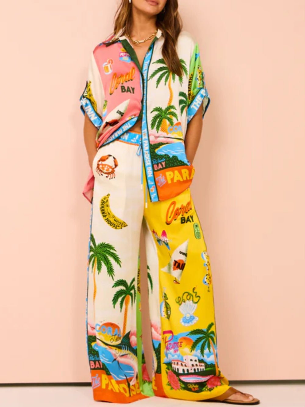 Florence | Elegant tøjsæt til kvinder med sommerprint