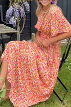 Pauline™ | Lang kjole med blomstermønster
