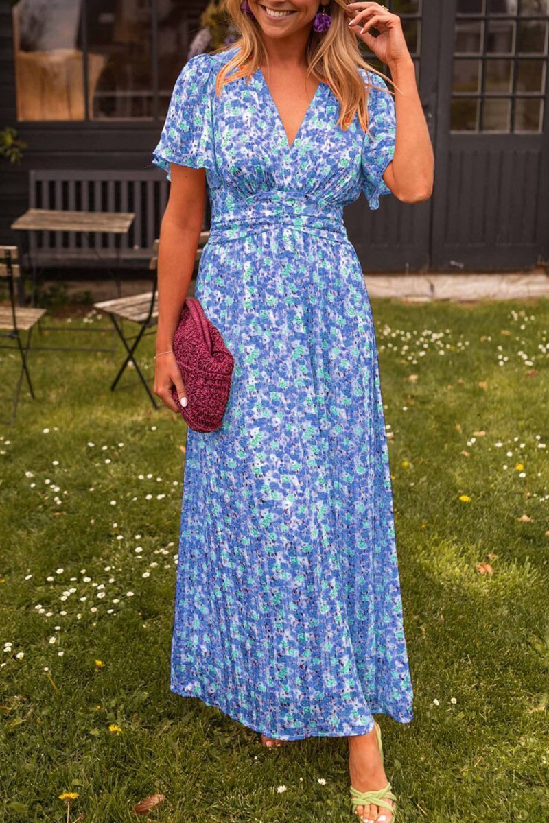 Pauline™ | Lang kjole med blomstermønster