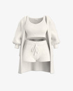 Cozyset af blødt strikket stof