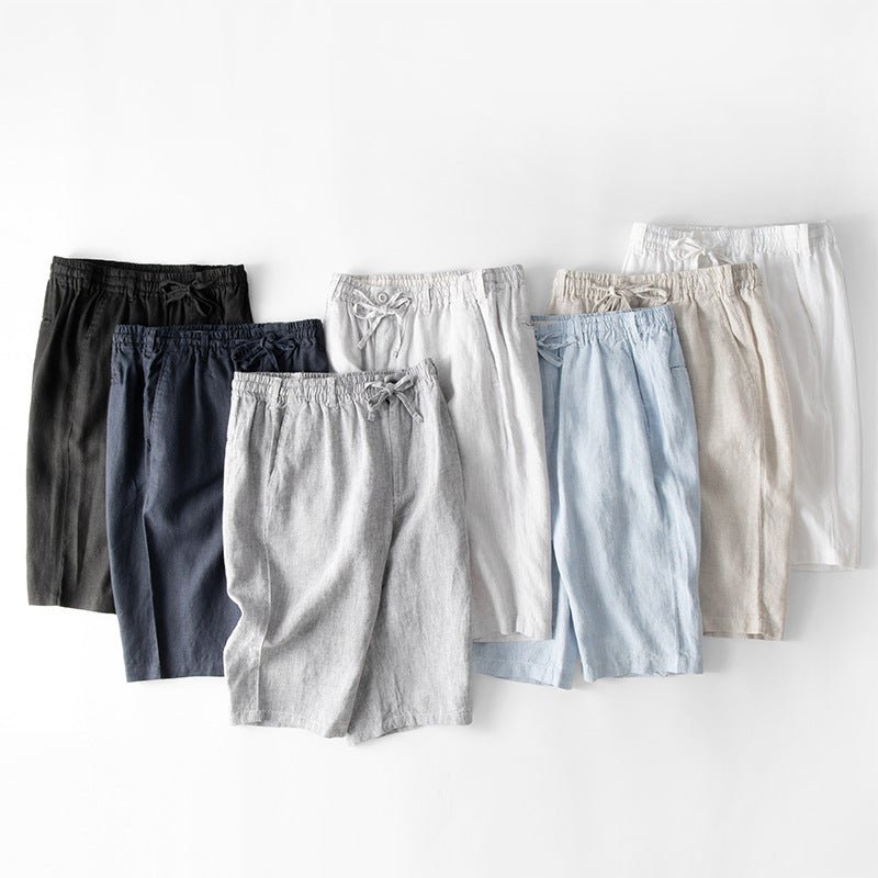 Positano - Hørshorts med snøre