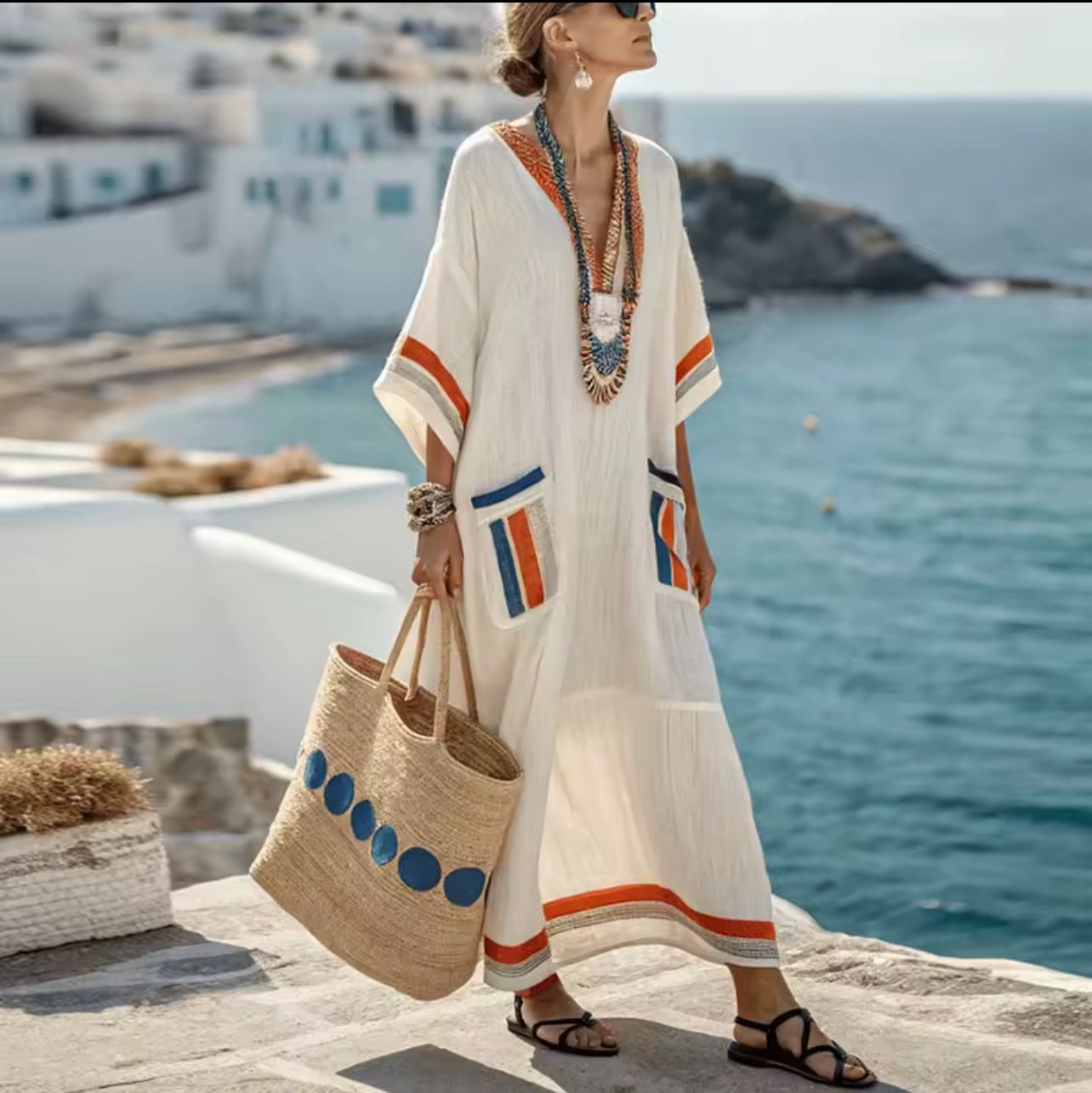 Elegante Mary - Lang strandkjole til et fashionable sommerlook