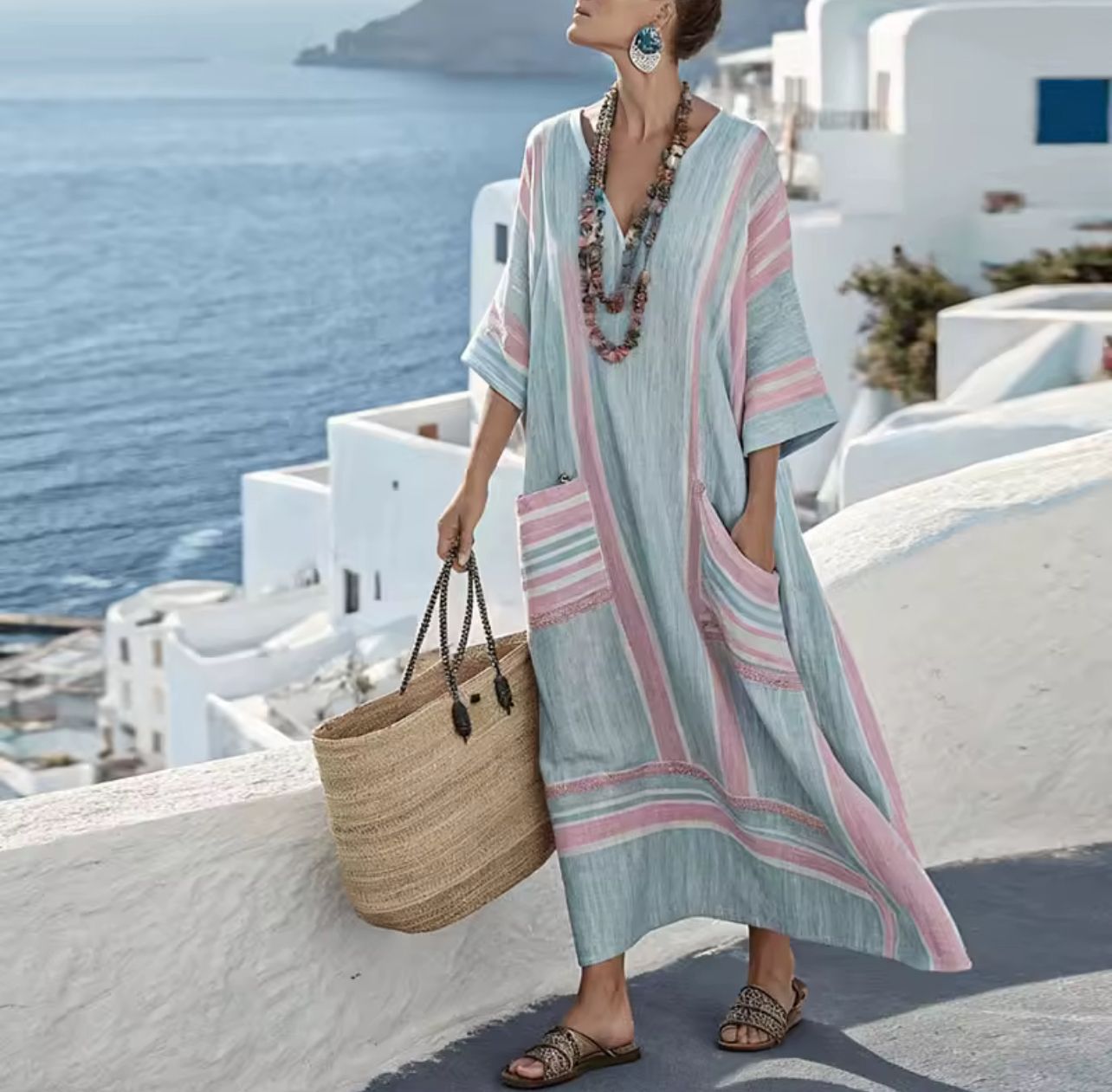 Elegante Mary - Lang strandkjole til et fashionable sommerlook