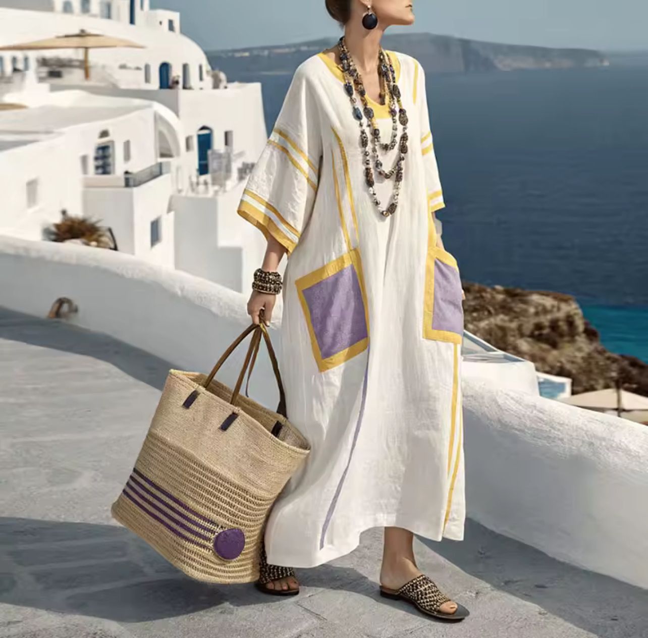 Elegante Mary - Lang strandkjole til et fashionable sommerlook