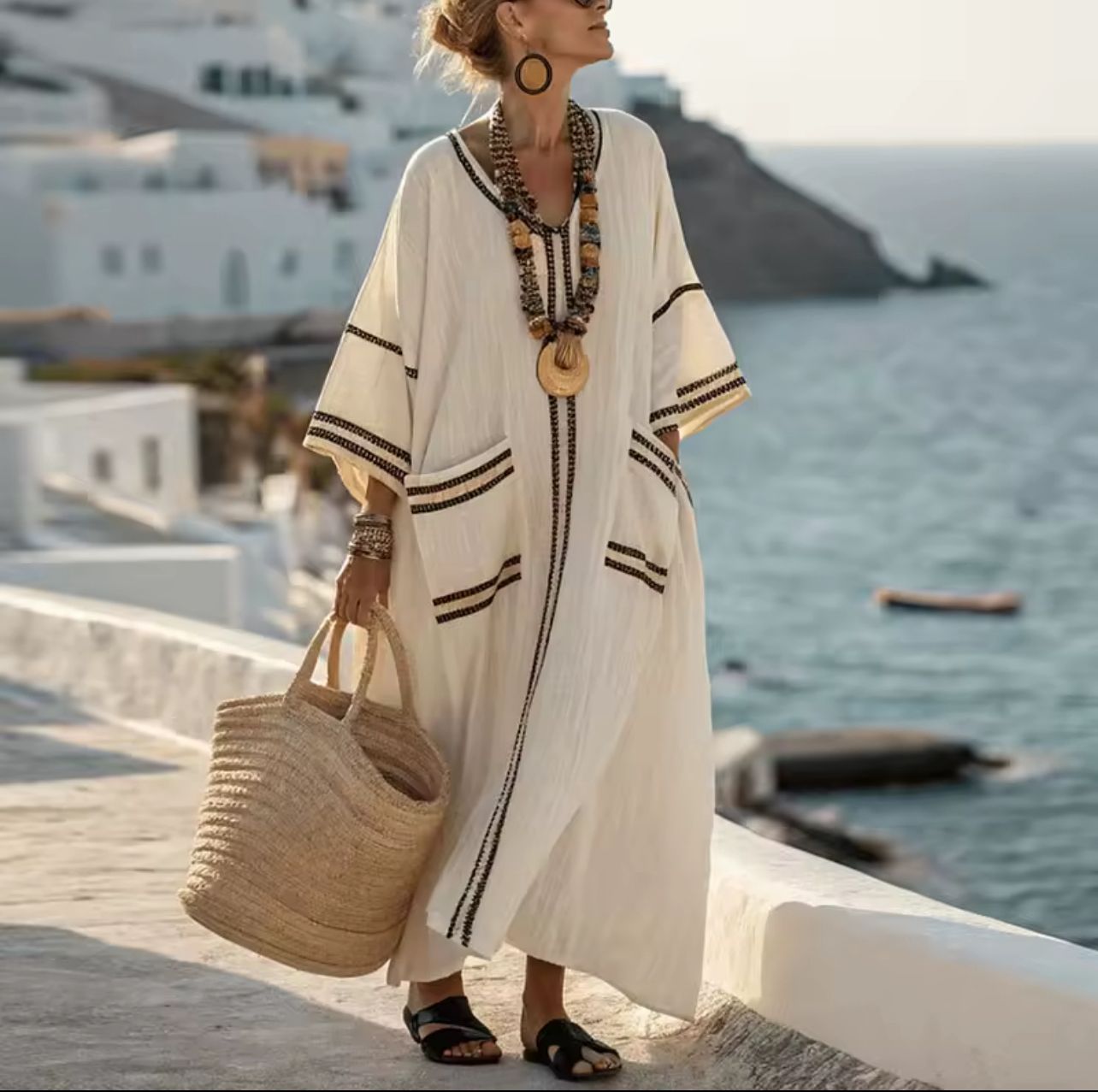 Elegante Mary - Lang strandkjole til et fashionable sommerlook