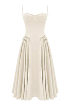 Marloes | Midi-korsetkjole i twill