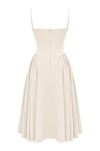 Marloes | Midi-korsetkjole i twill