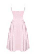 Marloes | Midi-korsetkjole i twill