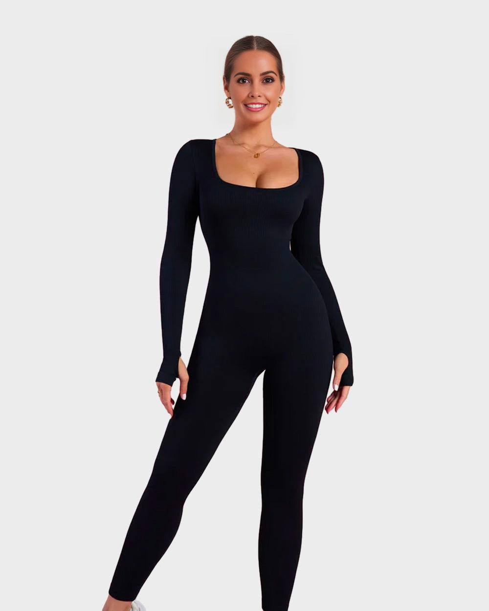 LALUNA® | SHAPER JUMPSUIT MED LANGE ÆRMER