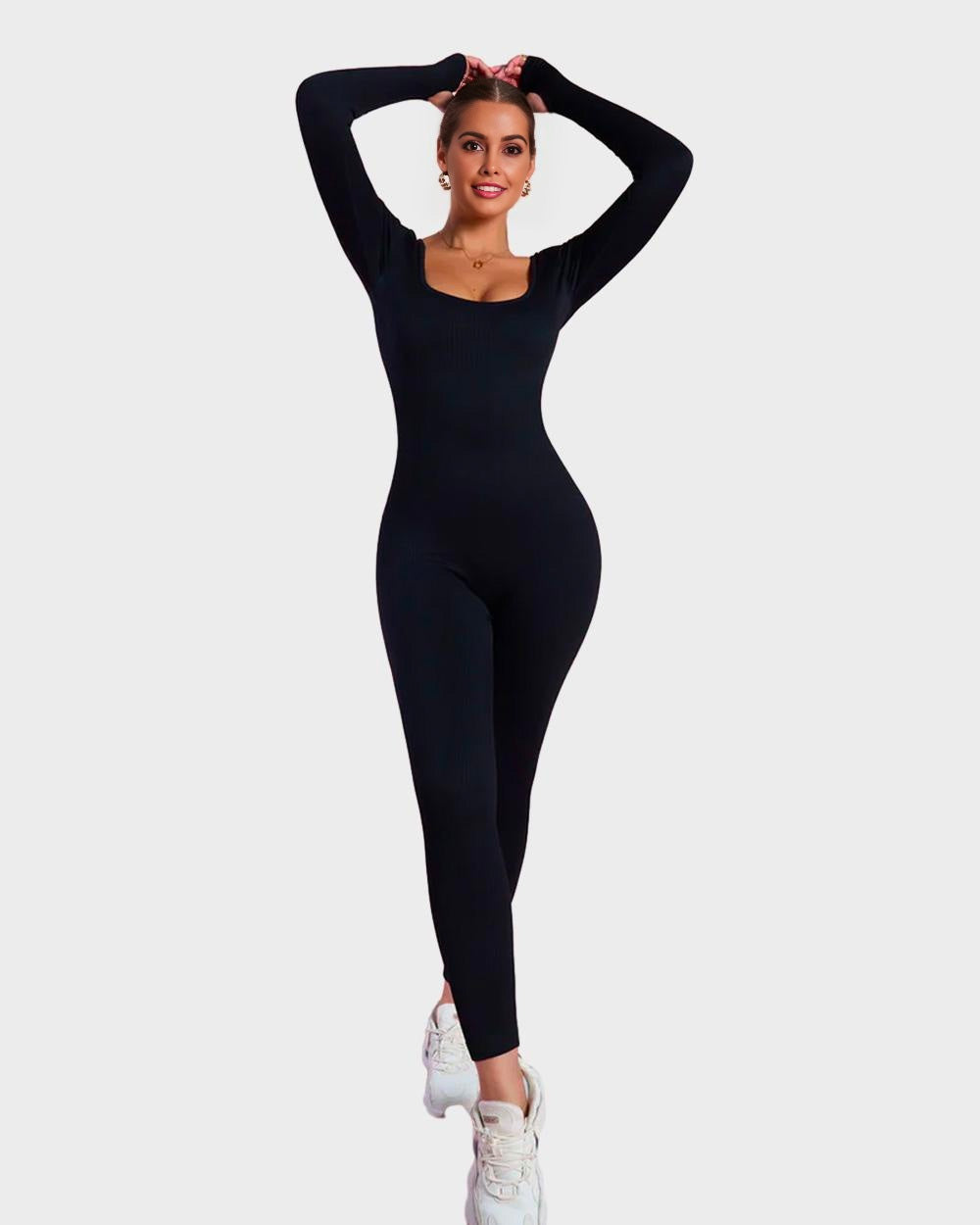LALUNA® | SHAPER JUMPSUIT MED LANGE ÆRMER