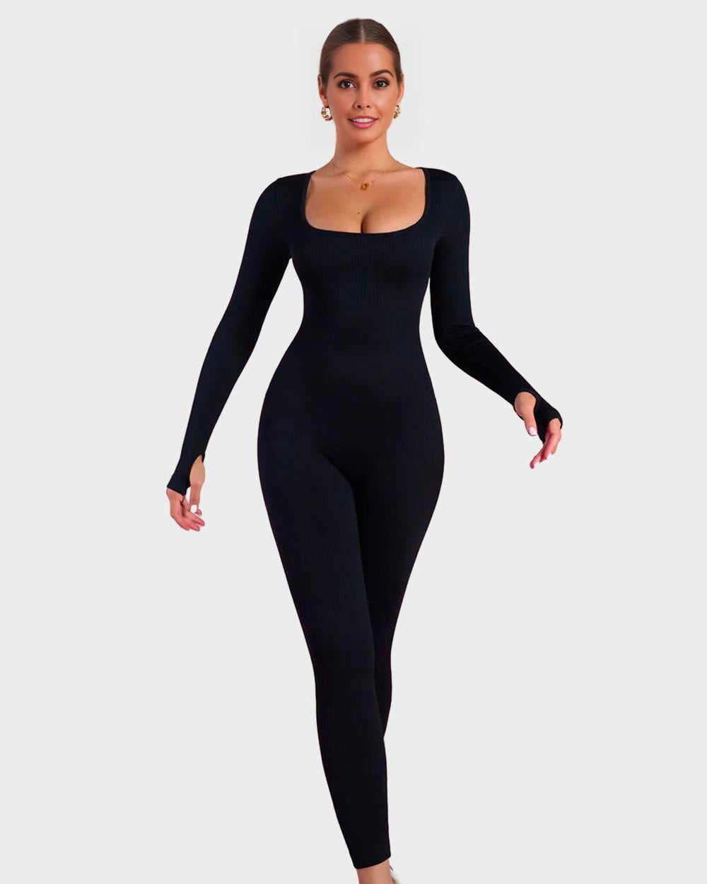 LALUNA® | SHAPER JUMPSUIT MED LANGE ÆRMER