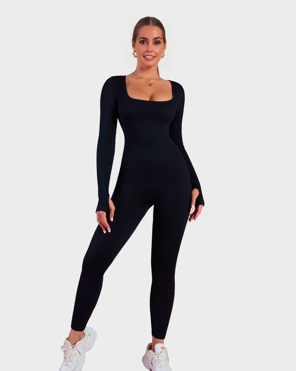 LALUNA® | SHAPER JUMPSUIT MED LANGE ÆRMER