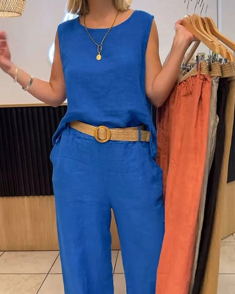 Soléa | Elegant Boho Sæt i Hør
