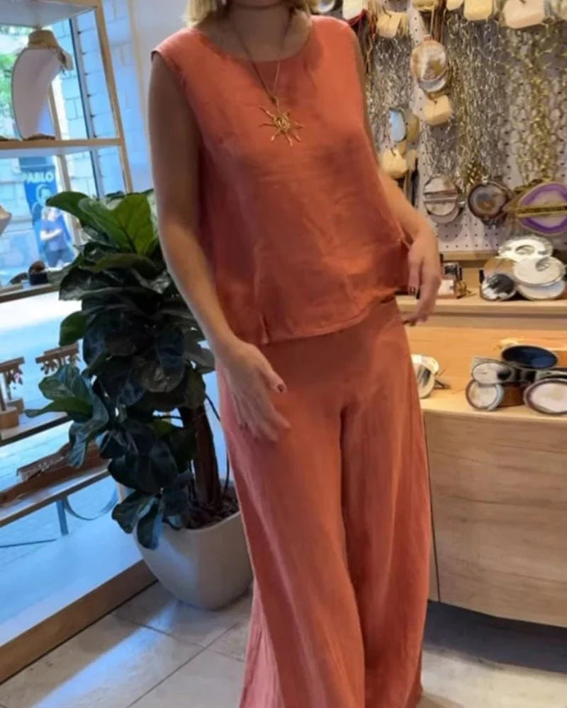 Soléa | Elegant Boho Sæt i Hør
