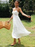 Sophie™ - Hvid Maxi Strandkjole