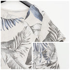 Rundhalset kjole med botanisk print