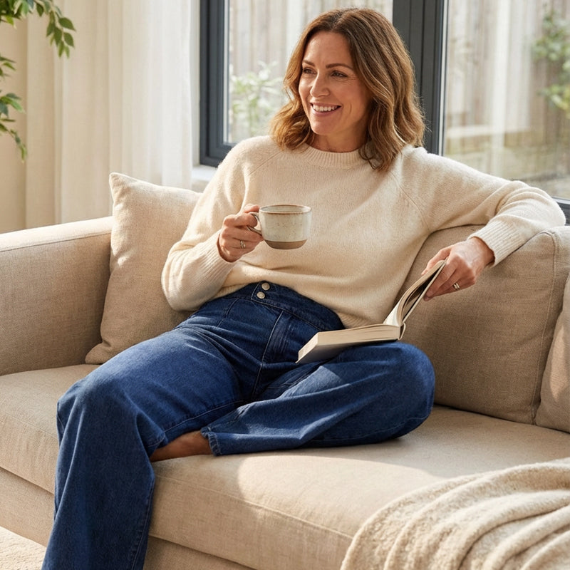Elvara™ – Højtaljede Wide-Leg Jeans med Elegant Silhuet