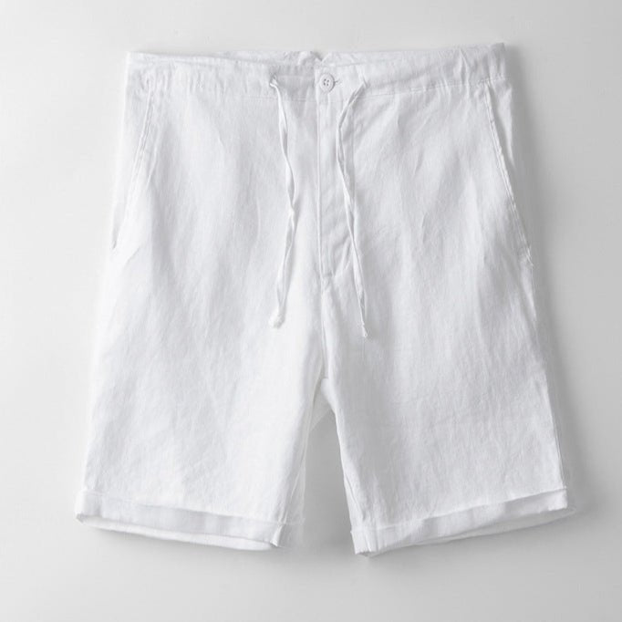 Sunseeker - Hørlærred Shorts med Snøre