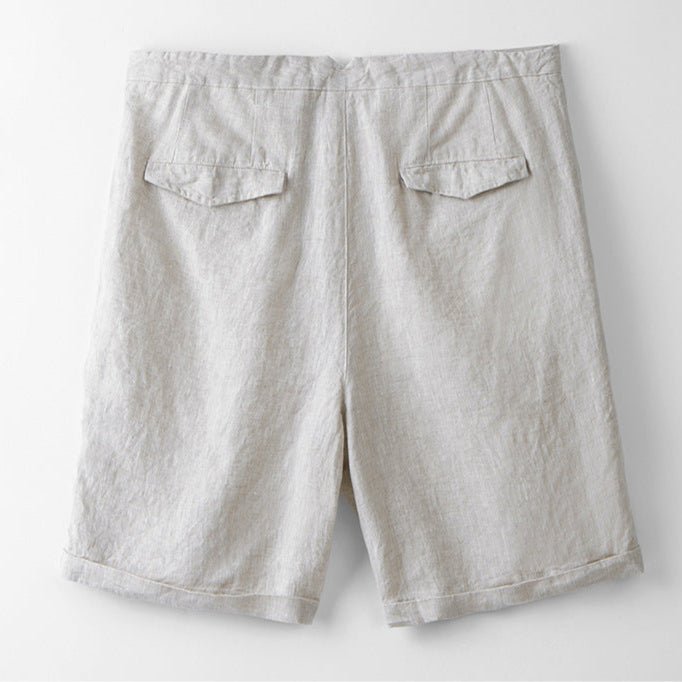 Sunseeker - Hørlærred Shorts med Snøre