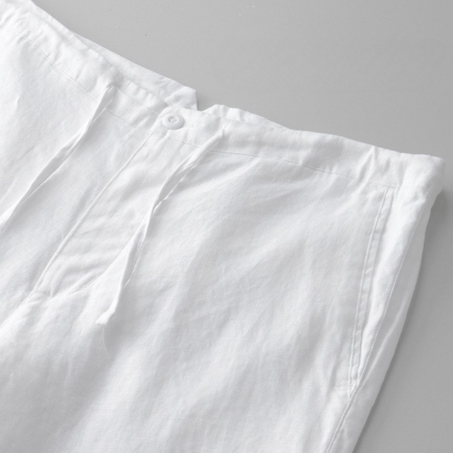 Sunseeker - Hørlærred Shorts med Snøre