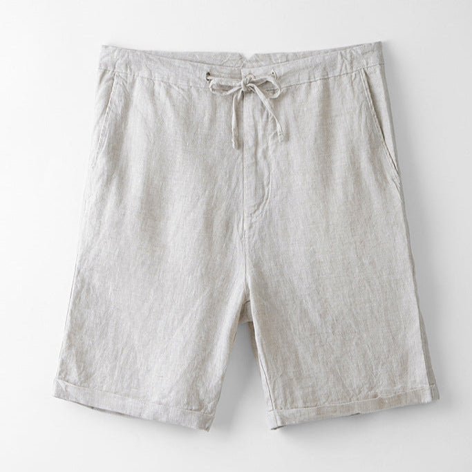 Sunseeker - Hørlærred Shorts med Snøre