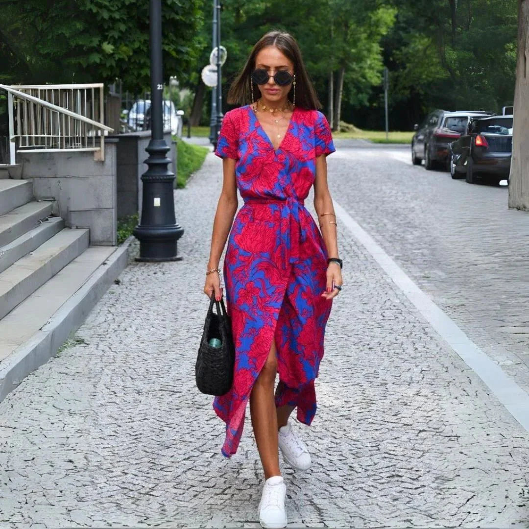 Suzanne - Elegant V-hals kjole