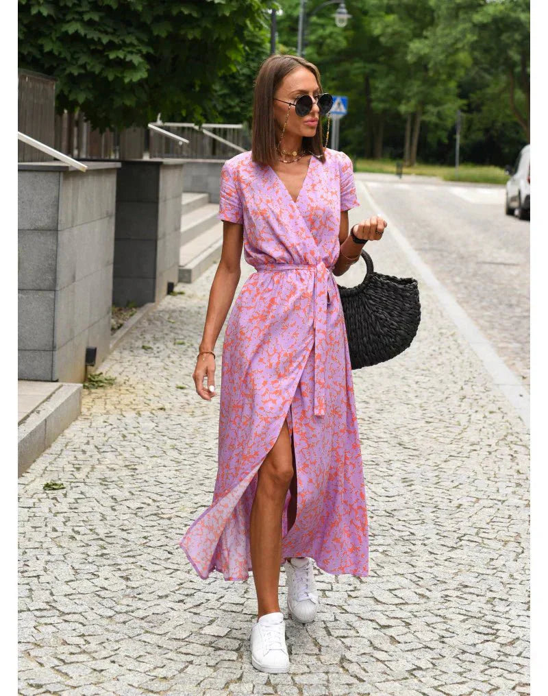 Suzanne - Elegant V-hals kjole